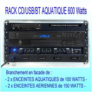 Rack Aquatique CD/MP3/BT600 Watts FASE