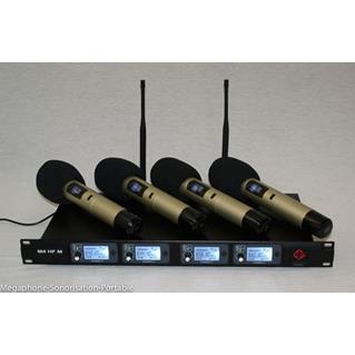  SET 4 micros UHF main professionnel M4 UHF FASE