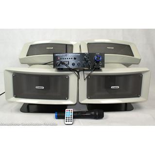 SONO VEHICULE PACK 100W + 4 HP QUALITE+MICRO HF