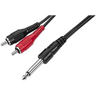 CL 13 - Cordon de Liaison JACK 6.35 / 2 RCA