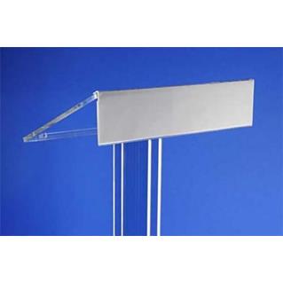 Fronton 62X13 pour Pupitre de conférence plexi