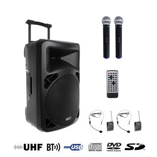 Pack sono portable Enceinte amplifiée 300W, micro