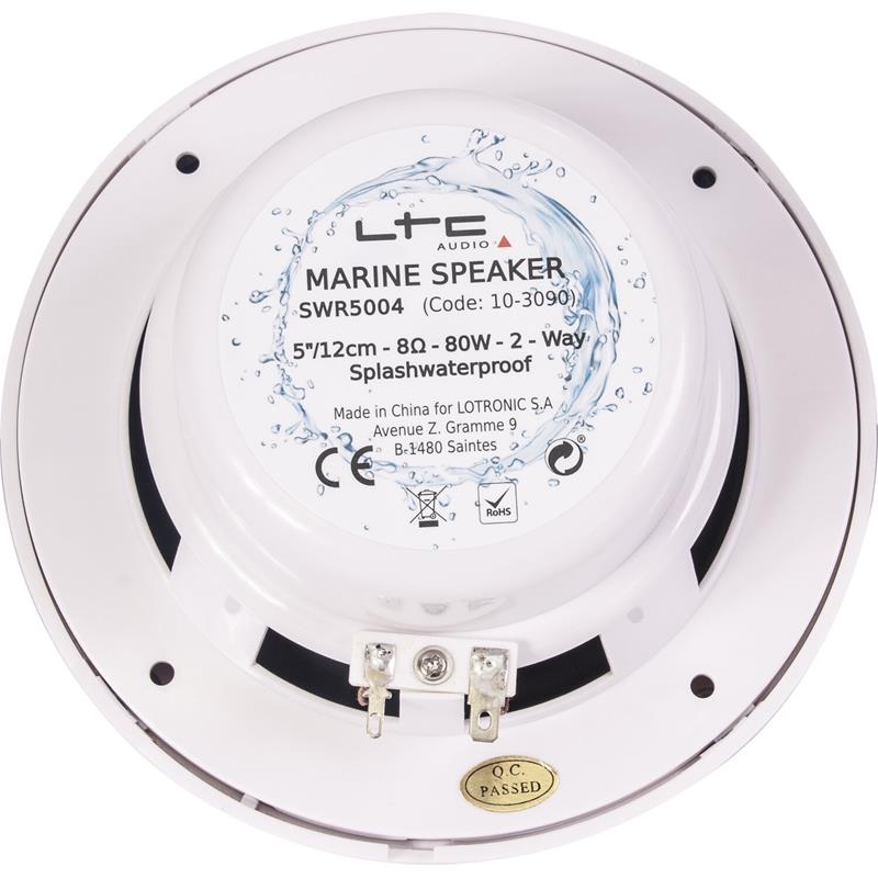 Enceintes Marines étanches 13 Cm - 2x80W - Pour Bateau, Piscine, Salle De Bain, Véranda - Résistantes à L'eau - 11