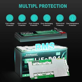 Batterie Lithium 12V 8A BMS