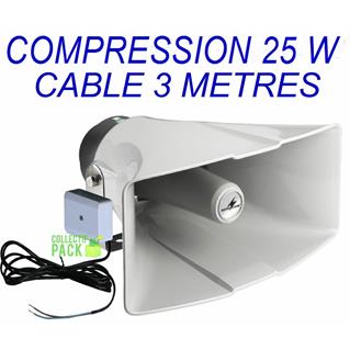 NR-33KS Compression + cable 3 metres - 8 Ω 20 Watts