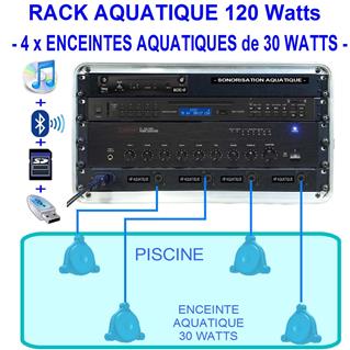 Rack Aquatique CD/MP3/BT 120 Watts FASE