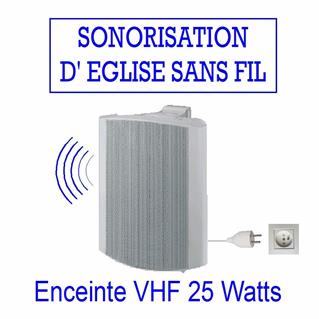 Enceinte 25 W Eglise sans fil - EN 25 VHF