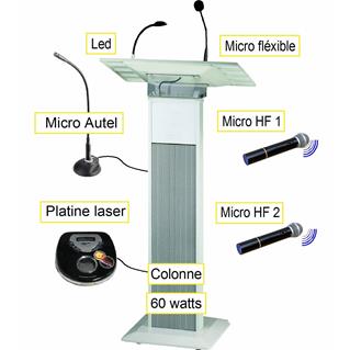 Sonorisation Pupitre 60 Watts Avec CD+4 Micros FASE