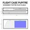 FLIGHT CASE PUPITRE PLEXI