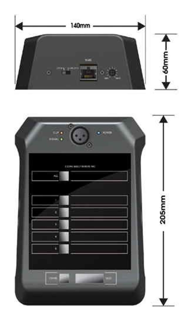 M-46 Pupitre Microphone d'appel 4 Zones sonorisation FONESTAR-TLSA